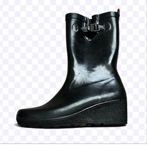 Capelli of New York Black Wedge Rain Boots size 10